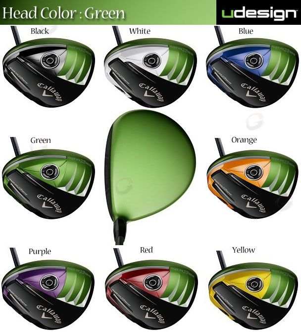 【正品】Callaway udesign RAZR Fit Xtreme彩色订制杆头