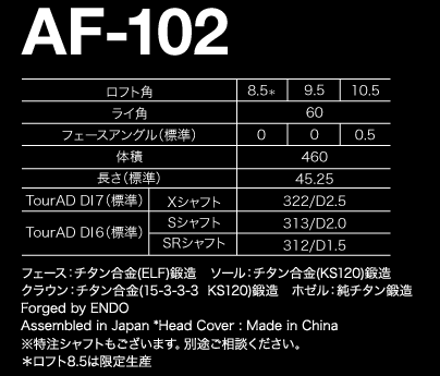 【进口】EPON AF-102 大甜密点 稳定 一号木杆头